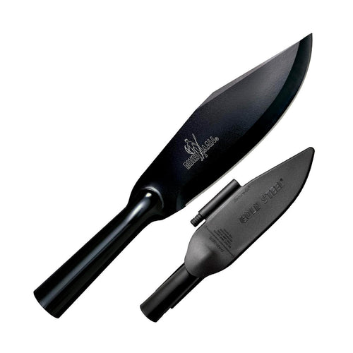 Cold Steel Bushman Bowie Blade Durable Resistant 7" SK-5 High Carbon Fixed Blade Outdoor Survival Hunting Knife, 5.25" Hollow Handle, Secure-Ex Sheath with Ferrocerium Fire Steel