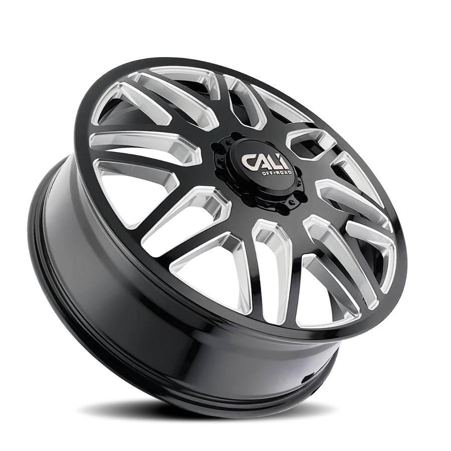 9115D INVADER DUALLY Generic Black Wheel with Milled (22 x 8.25 inches /0 x 115 mm, 0 mm Offset)
