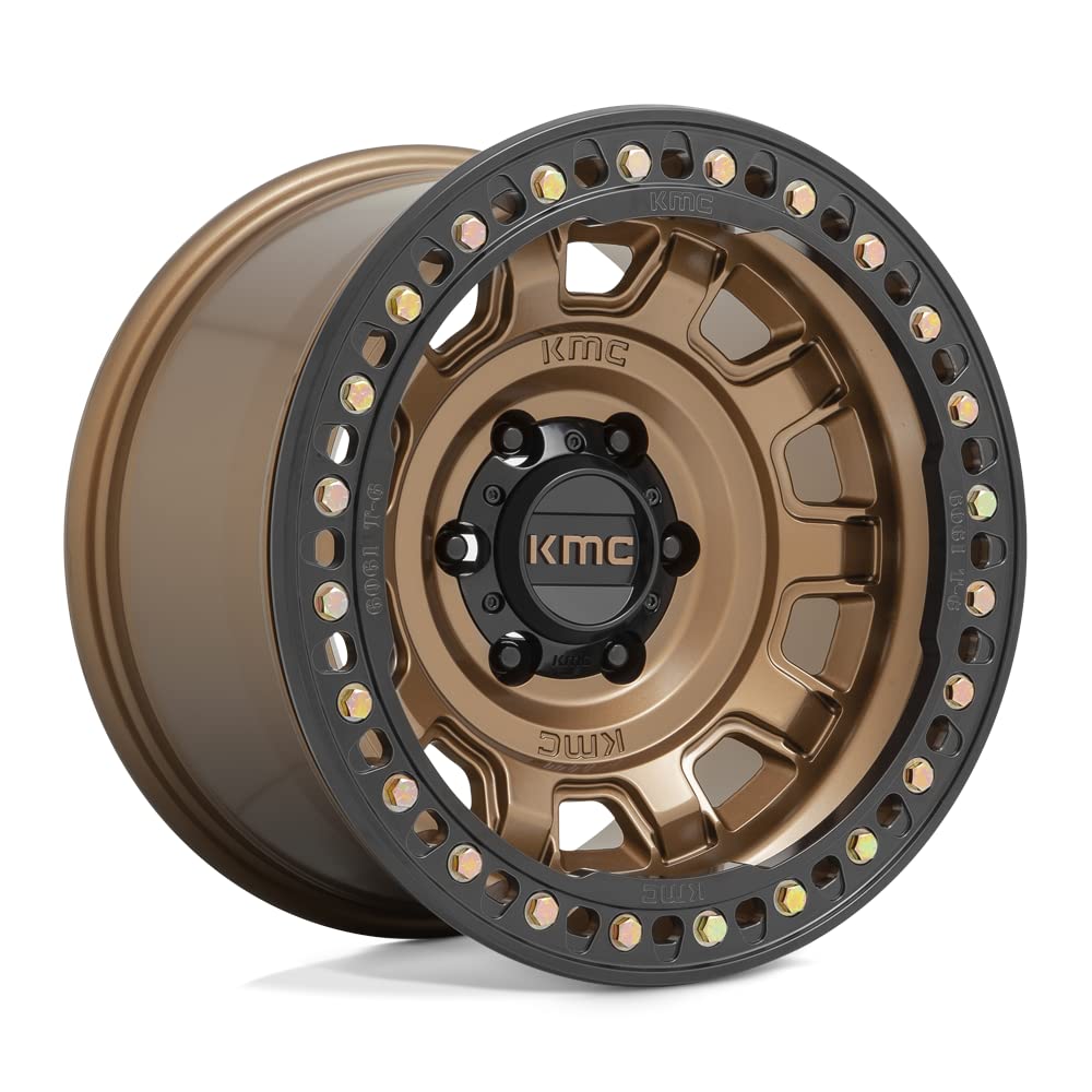 KMC Wheels 17X9 TANK BEADLOCK 5X5.04.41 -15mm MATTE BRONZE - KM23679050615N