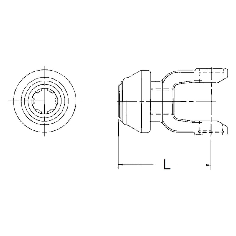 22-2330 Neapco Power Take Off Quick Disconnect Yoke