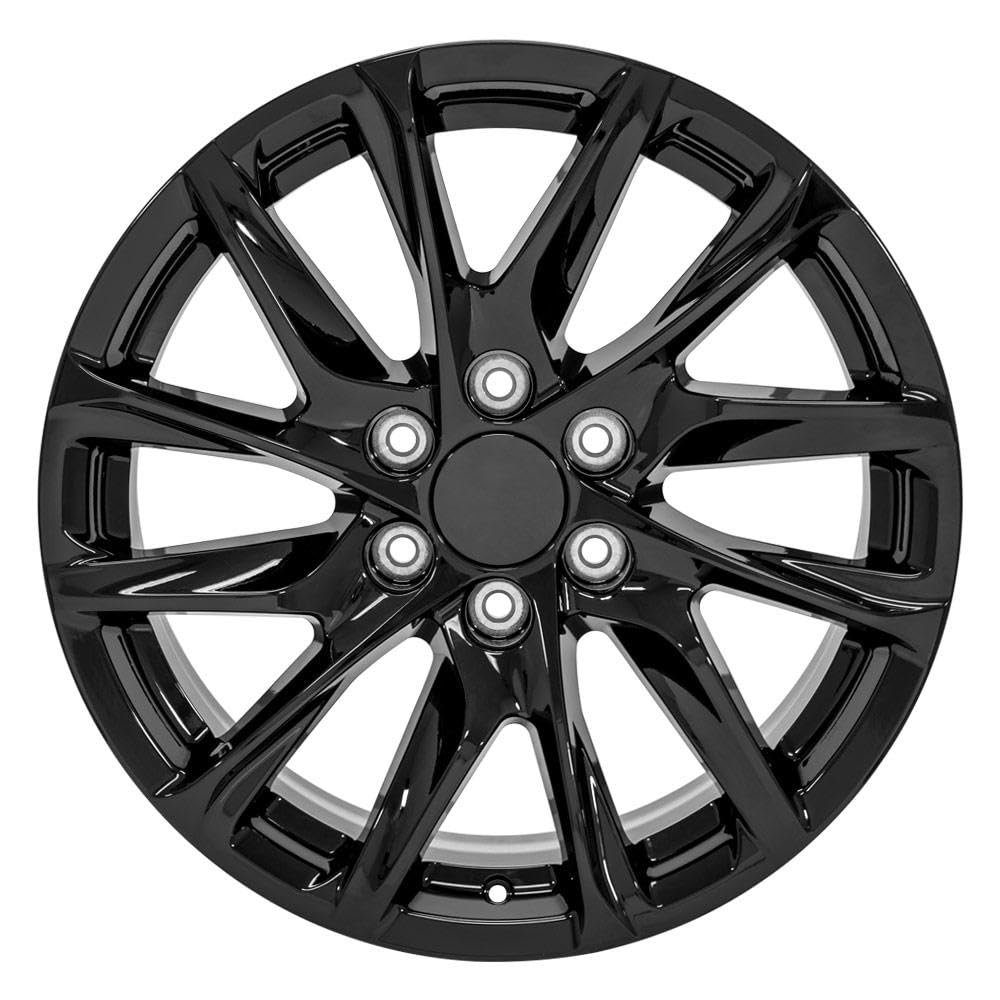 20 Inch OE Wheels CA90 Rim Fits Escalade Style 6x139.7 20x9 Gloss Black - Hollander 4875 (1)