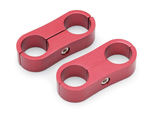 RED ANODIZE HOSE SEPARATOR FOR -8 BRAIDED HOSE