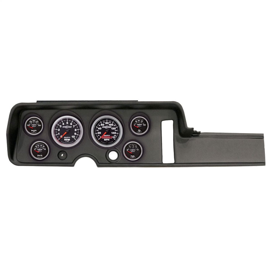 AutoMeter Dash Kit Direct Fit, (3 3/8" X2, 2 1/16" X4), Pontiac GTO/Lemans 68, Sport-Comp Ii (2906-12)