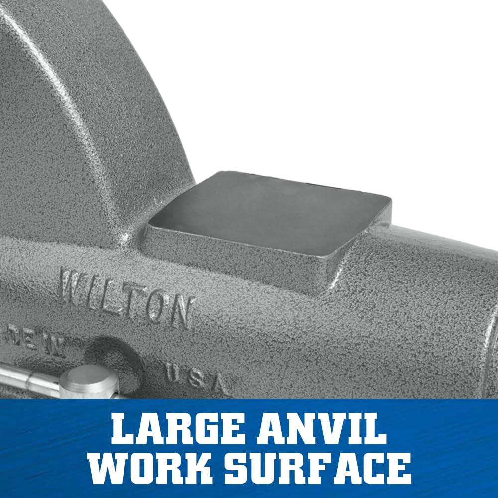 5" Jaw Width Wilton Pipe & Bench Vise, 7" Max Jaw Opening, 5-5/16" Throat (Model C-2)