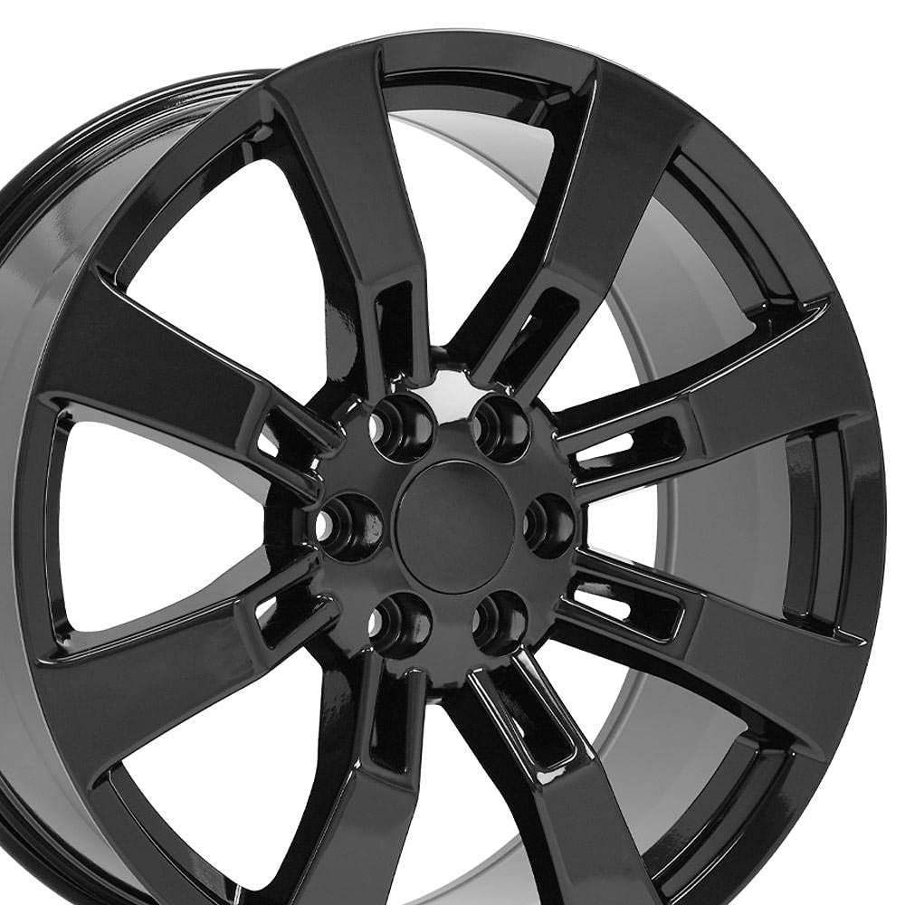 22 Inch OE Wheels CA82 Rim Fits Escalade Style 6x139.7 22x9 Gloss Black - Hollander 5409 (1)