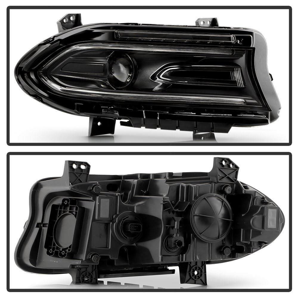 Dodge Charger Spyder (POE) 22-23 w/LED Signal DRL Switchback Halogen Headlight - OE Right (No Side Logo) (Also Fit on 2015-2021 but Need to Sell by Set)