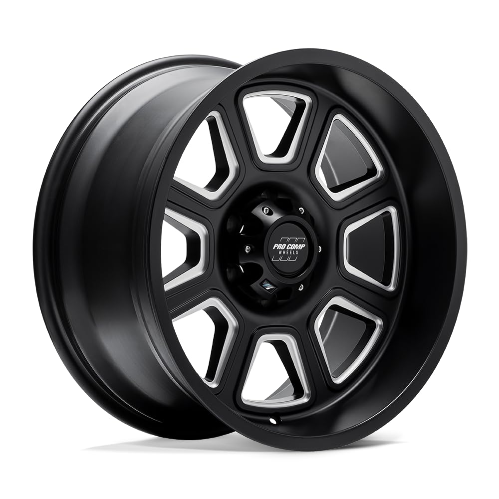 Gunner Pro Comp Wheels Black Wheel with Painted (20 x 10. inches /6 x 5 inches, -18 inches Offset)