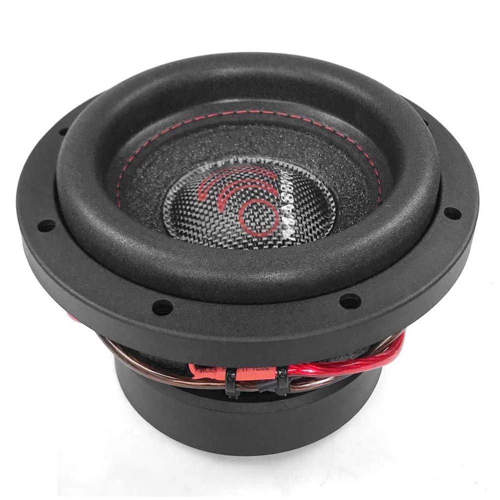 SUMMO64S Massive Audio 6” Shallow Mount Subwoofer | 400W, Dual 4 Ohm, Ultra-Slim Car Sub, High-Impact Bass, Heavy-Duty Design for Tight Spaces