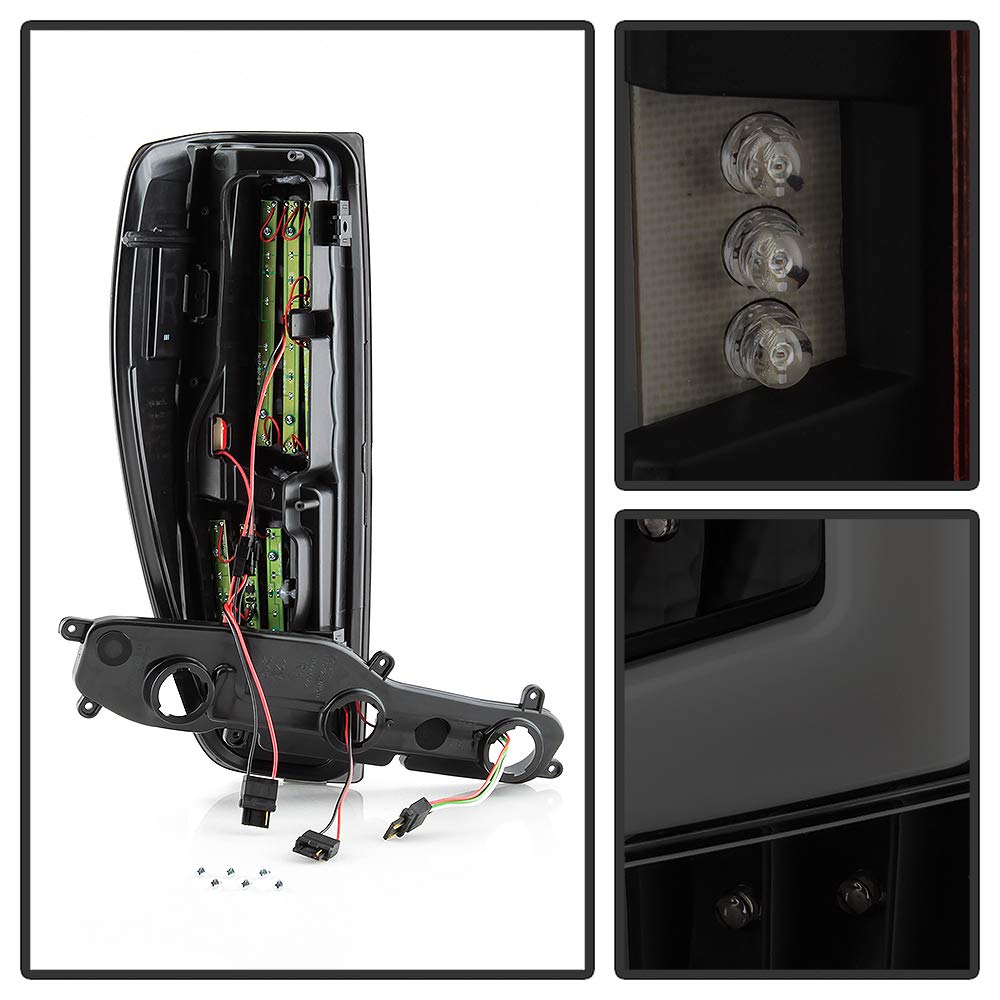 LED Tail Lights Xtune (ALT-ON-CCO04-LED-BSM), Black Smoke