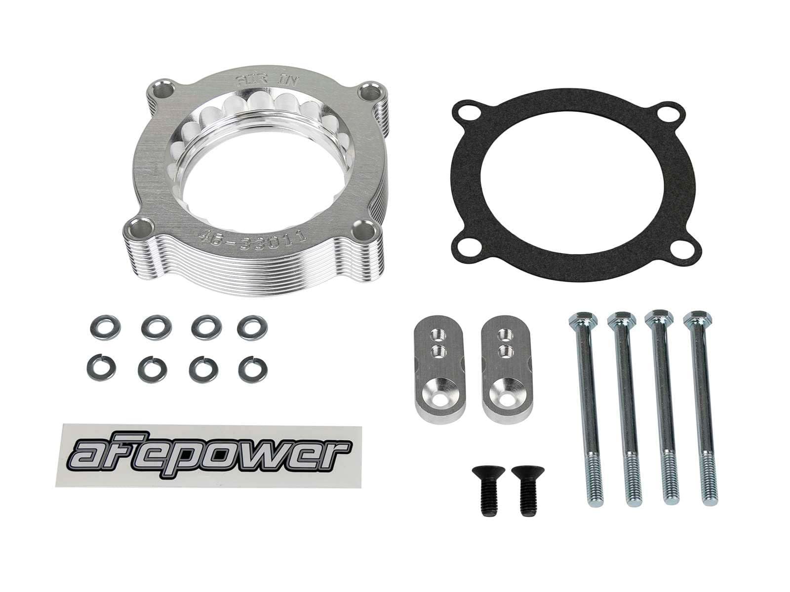 aFe Power Throttle Body Spacer Kit Silver Bullet Ford F-150 10-14 / F-250/F-350 11-16 V8-6.2L #46-33011