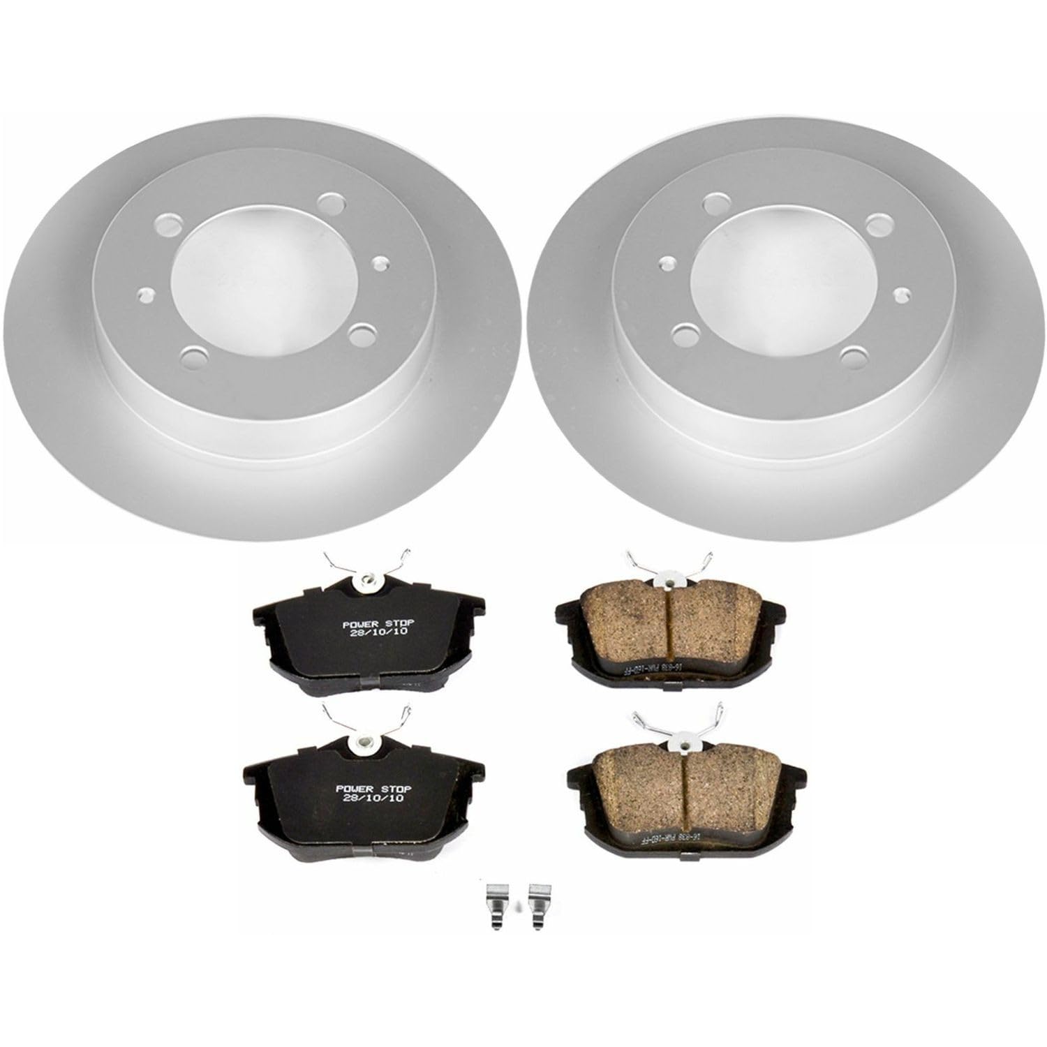 Rear Power Stop Z23 Evolution Geomet Coated Brake Kit For Volvo S40 2000-2004, Volvo V40 2000-2004 [Model Specific]
