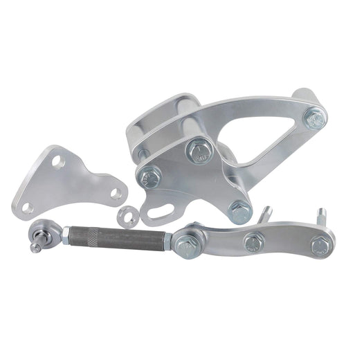 Bracket Powermaster - Ford SB Polish Billet Aluminum for GM Alts with Clockwise W/Pump ('79-85 Mustang)
