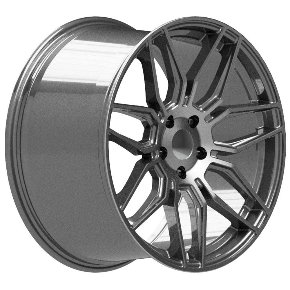 CV03D OE Wheels 20" Replica Wheel Fits Chevrolet C8 Corvette 20X11 Gunmetal Machined Wheel