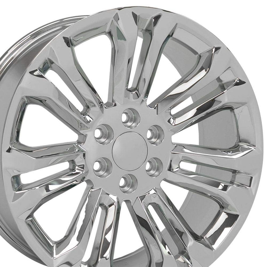 22 Inch OE Wheels CV43B Rim Fits Silverado 1500 Style 6x139.7 22x9 Chrome - Hollander 5666 (1)