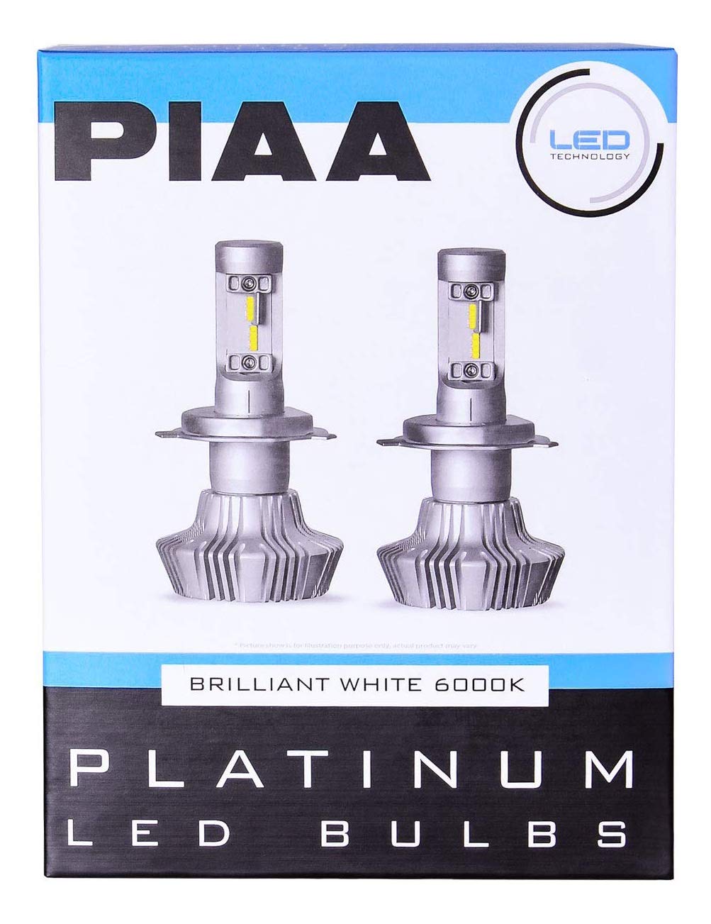 Piaa 26-17313 Platinum White H13 LED Bulb Kit, 4000 lm (25W - 2 Yr Warranty 6000K 9008)