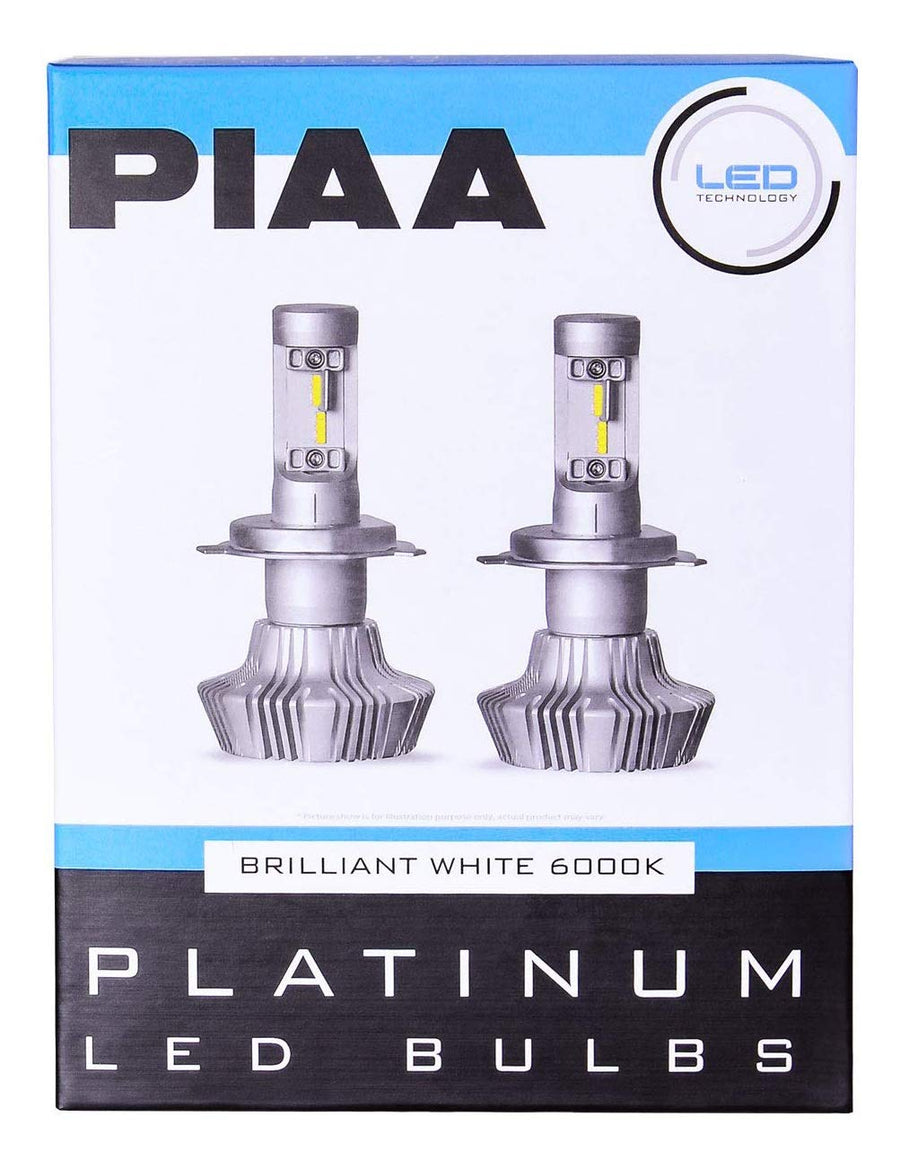 Piaa 26-17313 Platinum White H13 LED Bulb Kit, 4000 lm (25W - 2 Yr Warranty 6000K 9008)