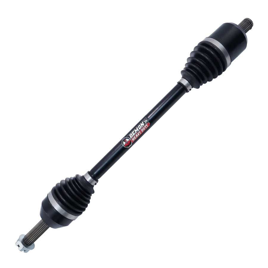 Demon Front Left/Right Heavy Duty Axle for Polaris Ranger ETX/500/570/EV, in 4340 Chromoly Steel, Dual Heat Treated Strength, Gives Wider Angles (See Fitments in Description) OEM: 1333238