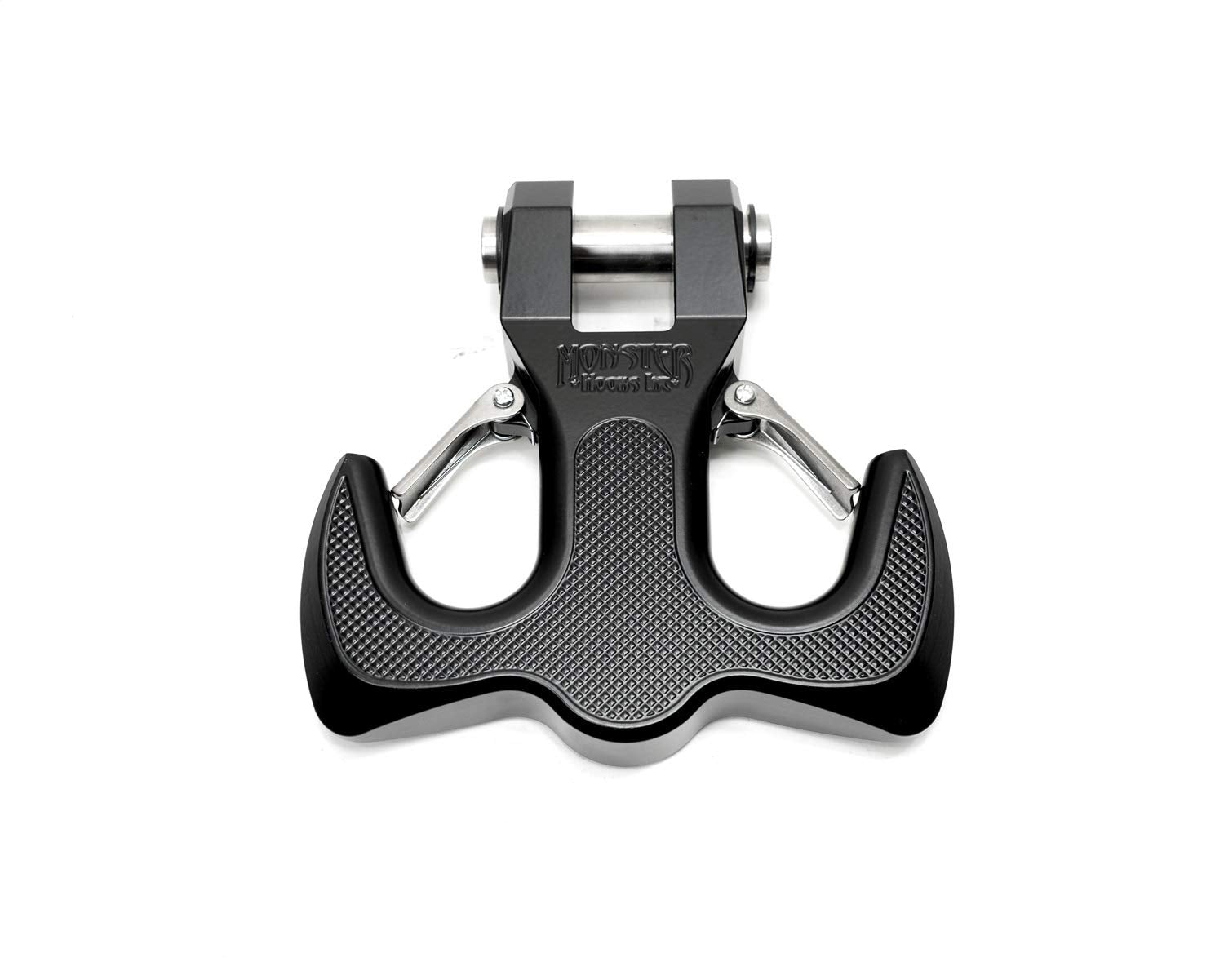 Hammerhead Hook – Black Monster Hooks | 16,000 lb Rated | 6061 Aircraft-Grade Aluminum | Dual Safety Latches | Fits Standard Bumper Tabs
