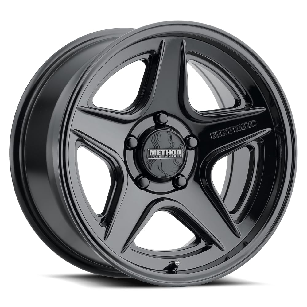 Black Method Race Wheels 319 Wheel with Gloss (18 x 8.5 inches /5 x 150 mm, 40 mm Offset)