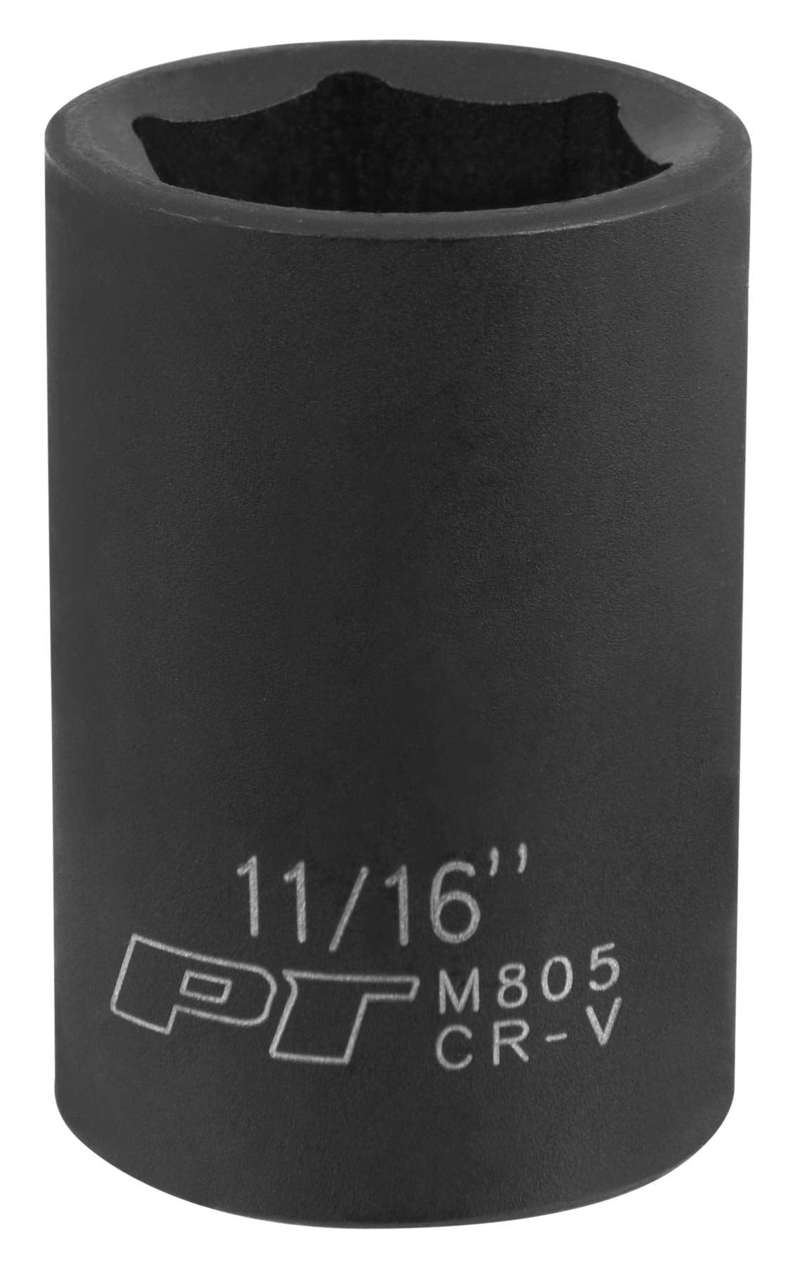M805 Performance Tool 1/2 Drive 11/16 6-Point Impact Socket for Heavy Duty Automotive Repairs and Maintenance