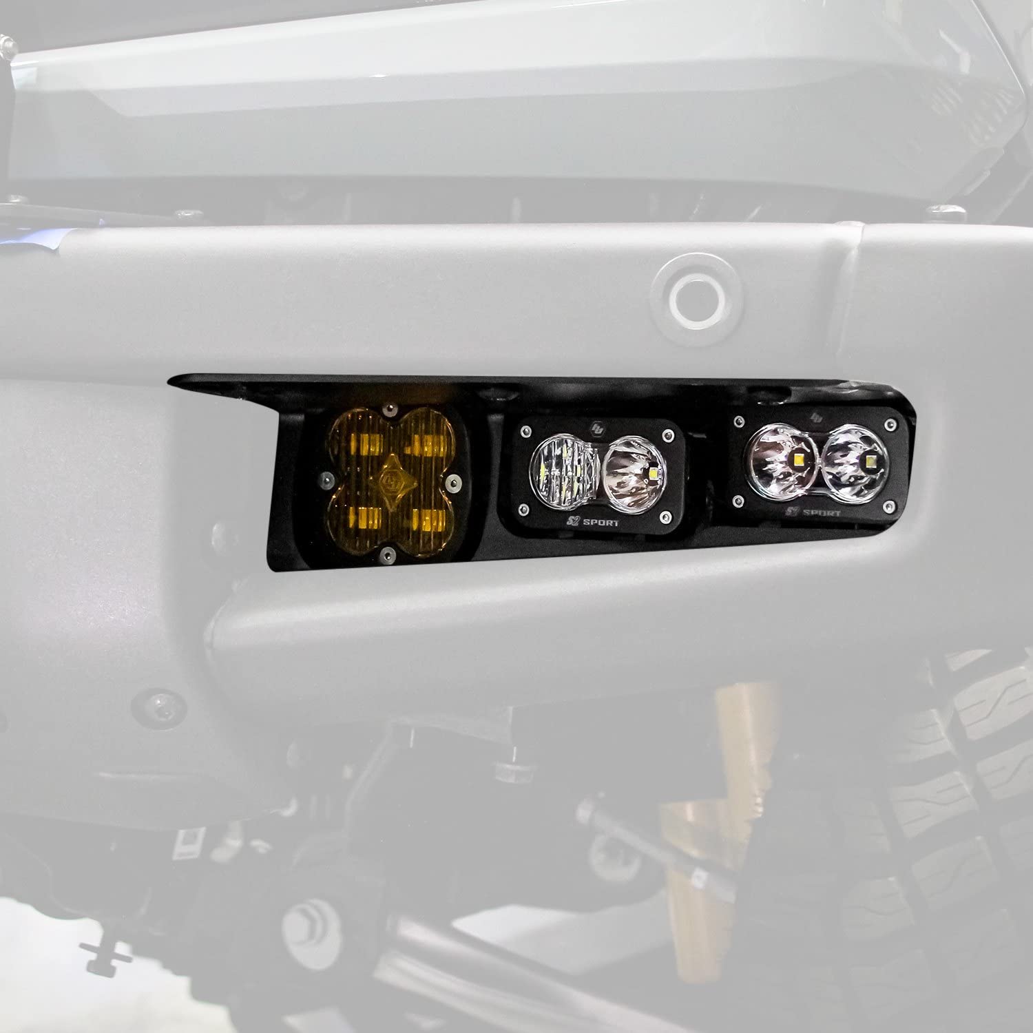 Squadron Pro/S2 Sport Baja Designs Fog Pocket Kit - '21-22 Bronco (Multi-Pattern; Clear; Toggle Wiring)