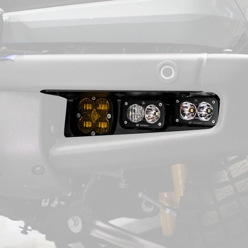 Squadron Pro/S2 Sport Baja Designs Fog Pocket Kit - '21-22 Bronco (Multi-Pattern; Clear; Toggle Wiring)