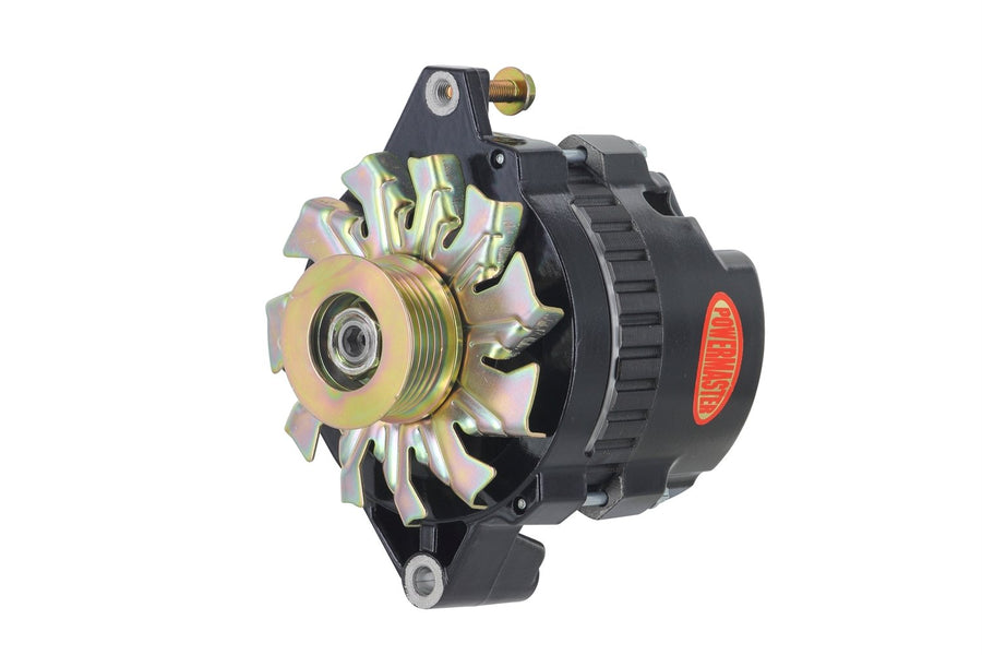 Alt GM CS130 Powermaster Black 140A 16 Volt 6 grv Pulley Str MTG 6.61" 1-Wire