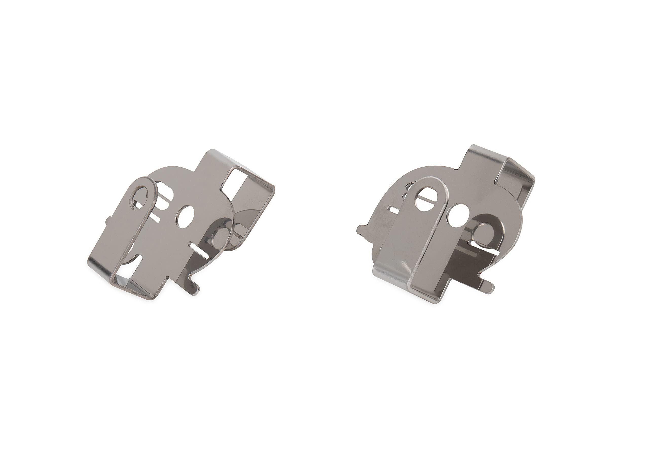 Over-The-Cabinet Hooks Camco Life is Better at The Campsite | Convenient to Use and Fits 3/4-inch Thick Cabinet Doors | Made of Stainless Steel | 2-Pack (53382), Silver, Small