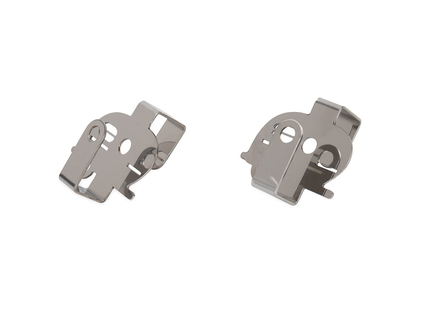 Over-The-Cabinet Hooks Camco Life is Better at The Campsite | Convenient to Use and Fits 3/4-inch Thick Cabinet Doors | Made of Stainless Steel | 2-Pack (53382), Silver, Small