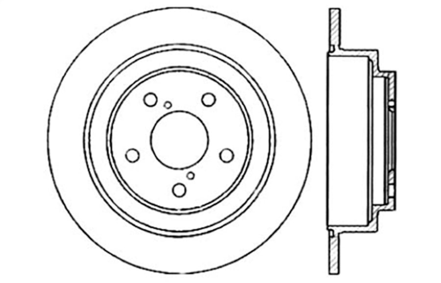 Sport Drilled/Slotted Brake Rotor StopTech 127.47011R (Rear Right), 1 Pack