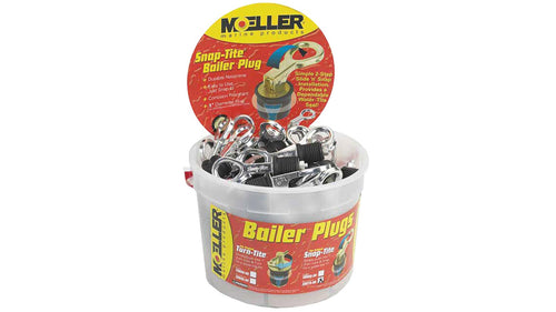 1″ Aluminum Snap-Tite Bailer Plug – 50 in a bucket