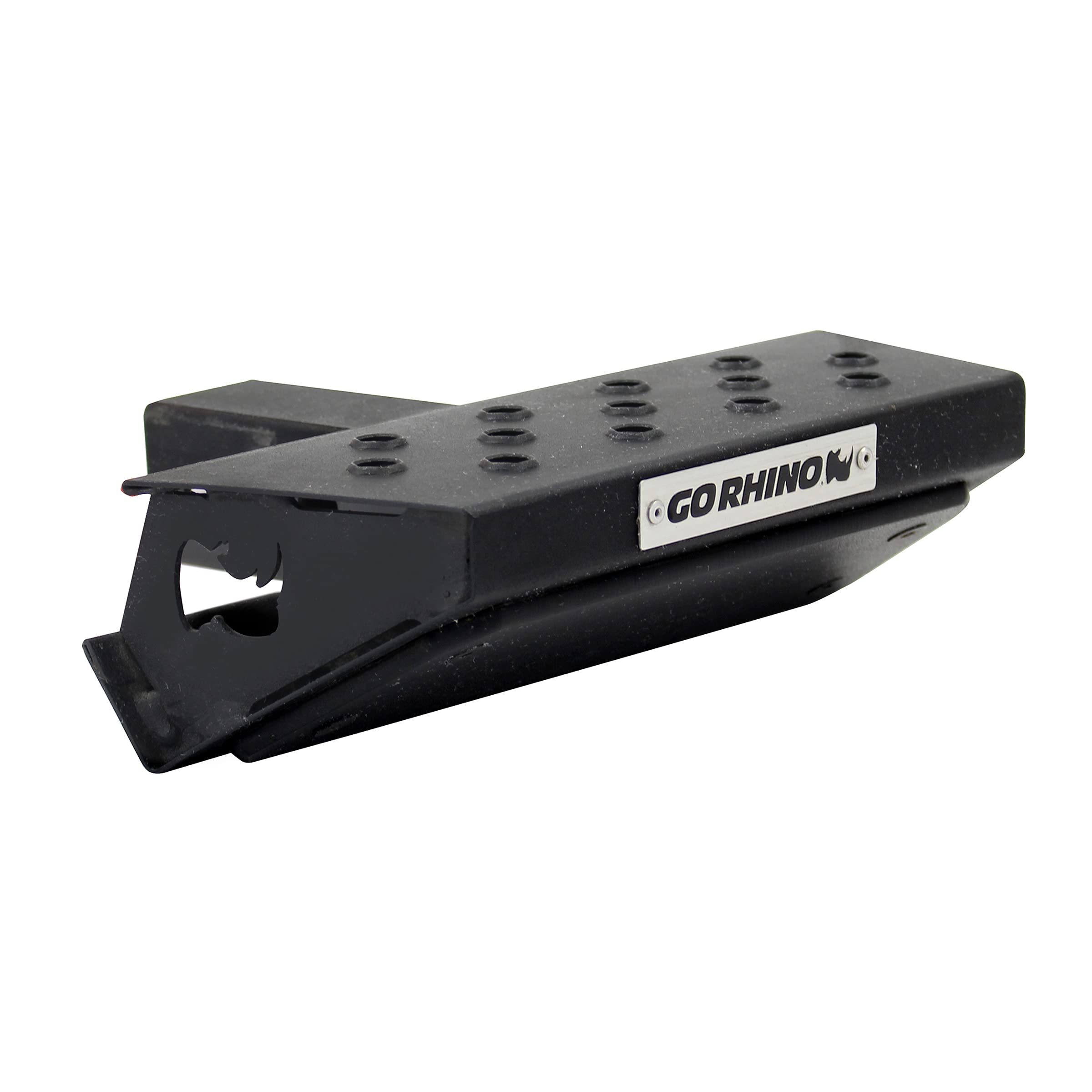 Go Rhino HS-10 Hitch Step Skid Plate | 12" Mild Steel, Textured Black | HS1012T | Fits 2" Receivers