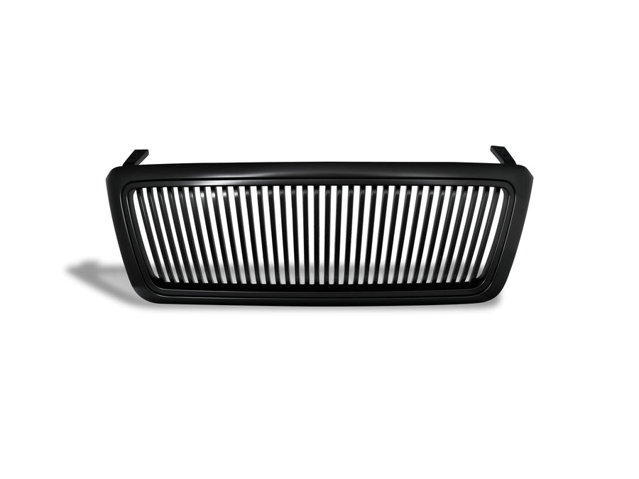 7165724 Armordillo USA Vertical Front Hood Grille - Matte Black Fits 2004-2008 Ford F150 F-150/2006-2008 Lincoln Mark LT