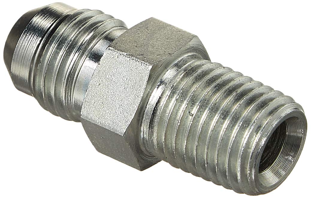 Gates Hydraulic Coupler/Adapter G60490-0604 (6MJ-4MP) Male JIC 37 Flare to Male Pipe NPTF 1/4"-18 x 9/16"-18