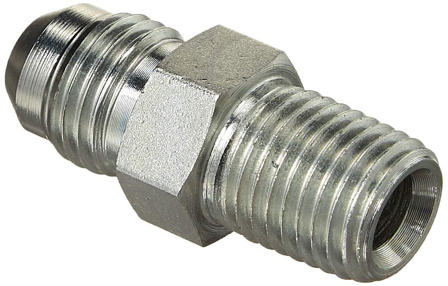 Gates Hydraulic Coupler/Adapter G60490-0604 (6MJ-4MP) Male JIC 37 Flare to Male Pipe NPTF 1/4"-18 x 9/16"-18