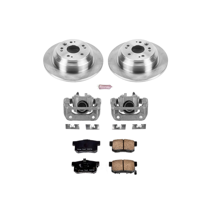 Power Stop KCOE5859 Replacement Autospeciality Rear Caliper Kit- OE Rotors, Ceramic Brake Pads, Calipers For Honda Accord Crosstour 2010-2011, Honda Crosstour 2012-2015 [Model Specific]