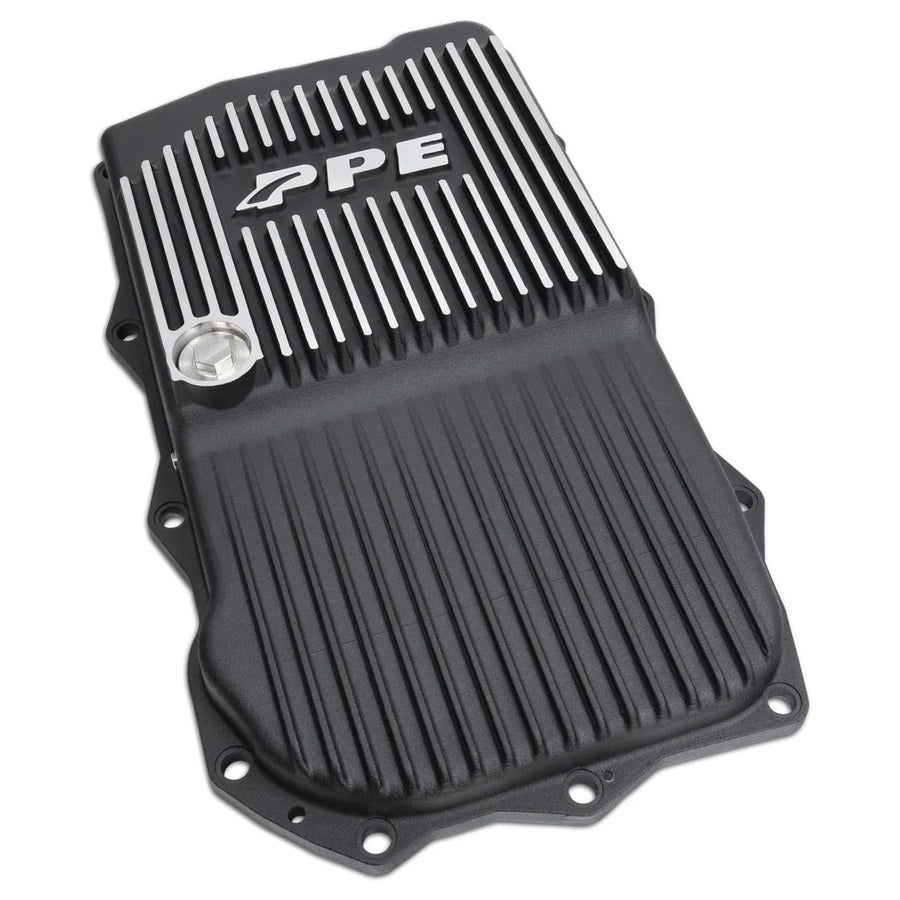 Heavy-Duty PPE Cast Aluminum Transmission Pan (Brushed) 228053410 Compatible with Jeep/Dodge 2014-2020+ Grand Cherokee/Durango with an 845RE/850RE or 8HP70/8HP76 Transmission
