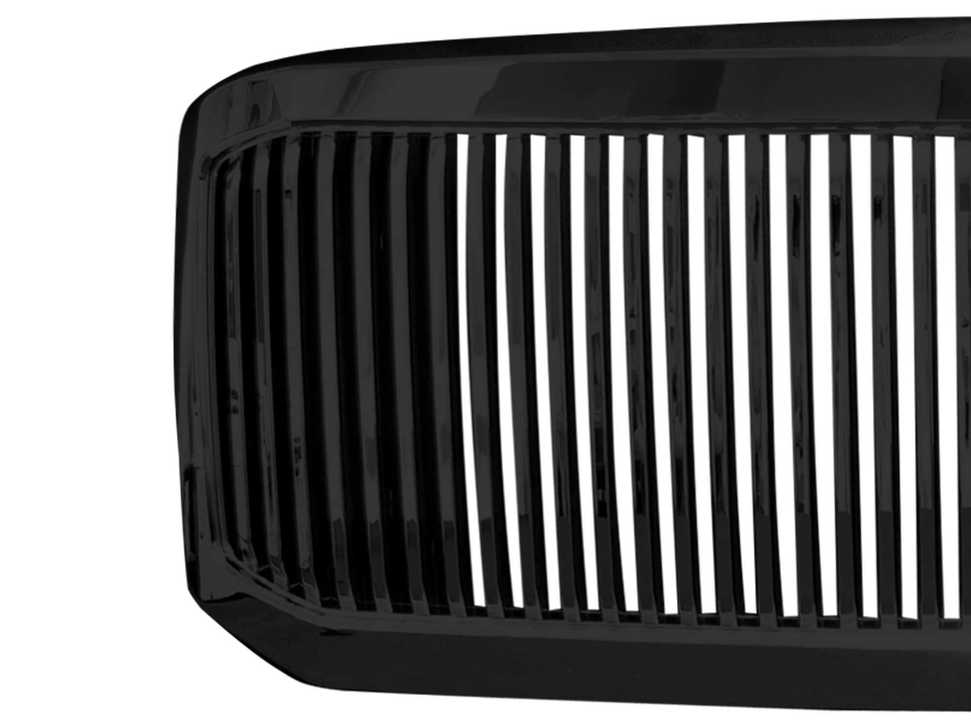 7148345 Armordillo USA Vertical Front Hood Grille - Gloss Black Fits 2005-2007 Ford F250 F-250 / F350 F-350 / F450 F-450 Super Duty