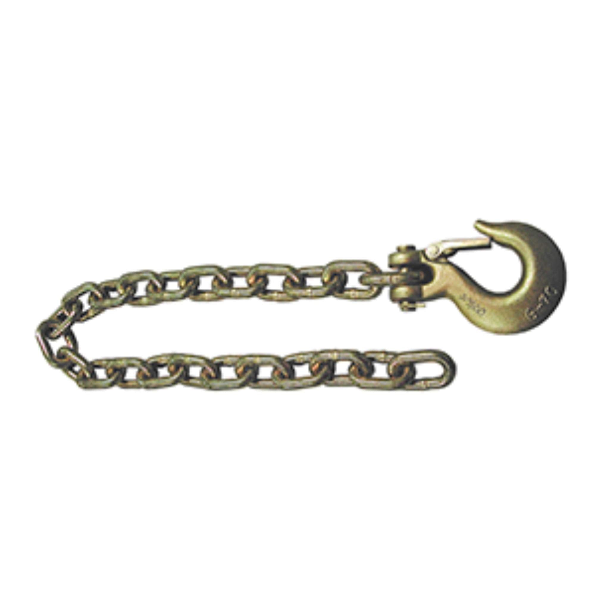 Safety Chain Fulton Safety Chains, Grade 70, 3/8 x 36-Inch with 3/8-Inch Clevis Hook