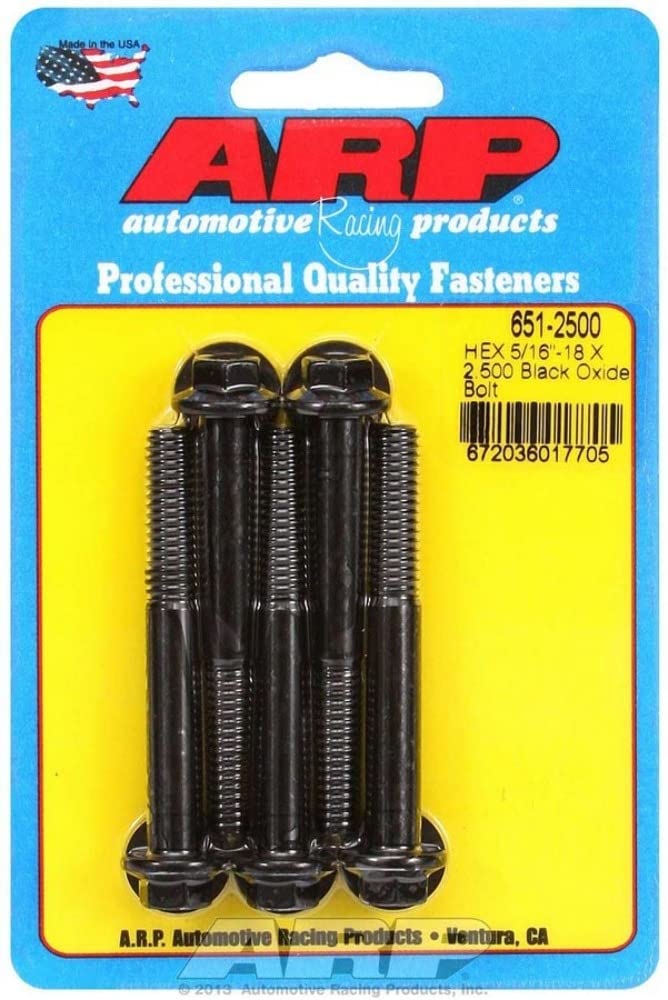 Bolt Kit ARP 6pt 5pk 5/16-18 x 2.500