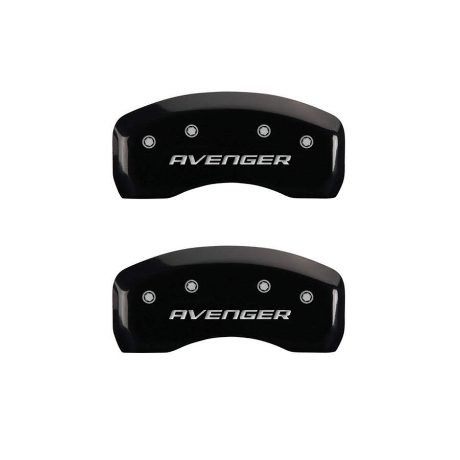 Caliper Covers MGP 12192SAV2BK with Black Powder Coat Finish, (Set of 4)