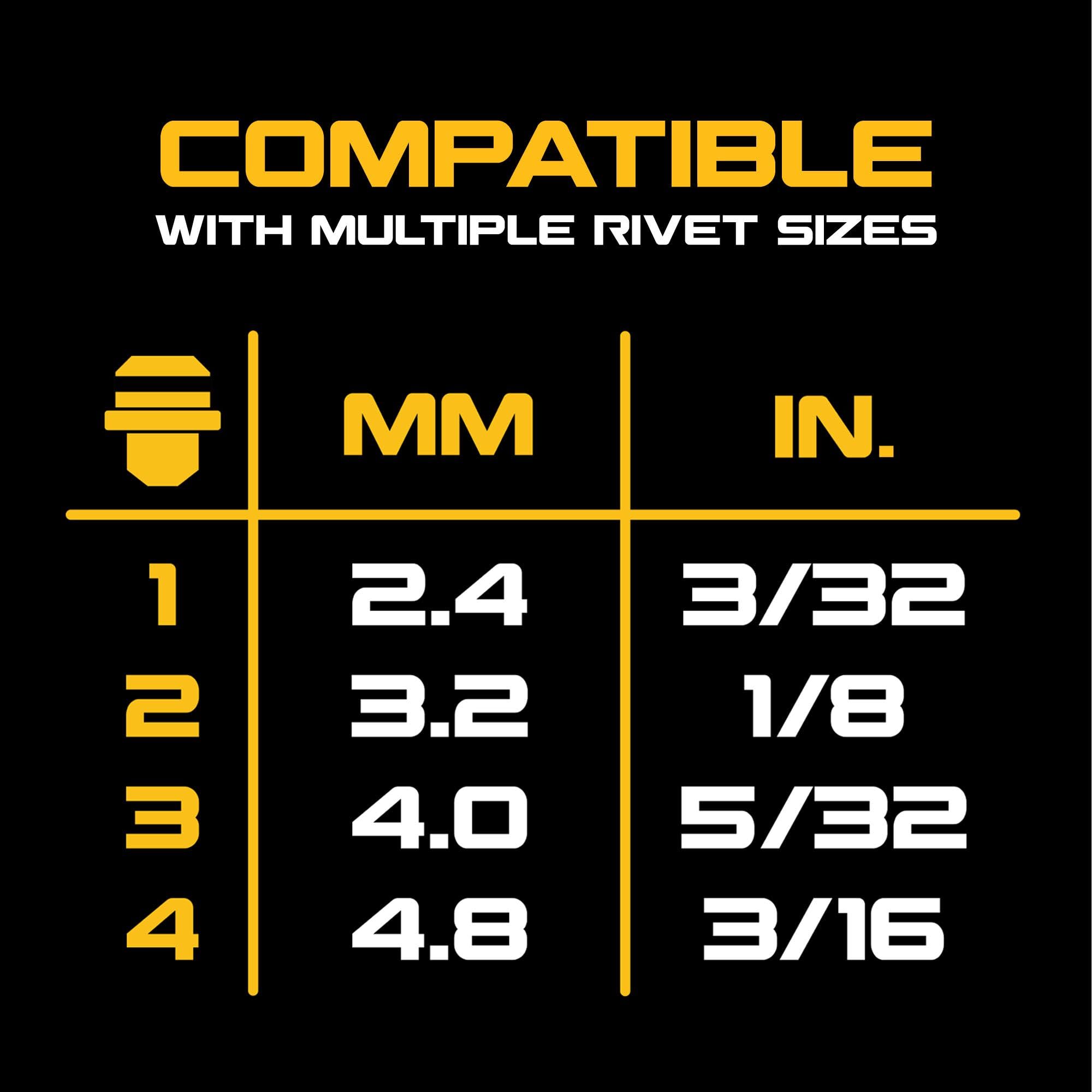 20V MAX XR DEWALT Cordless Rivet Tool, 3/16", Battery and Charger Included (DCF403D1)