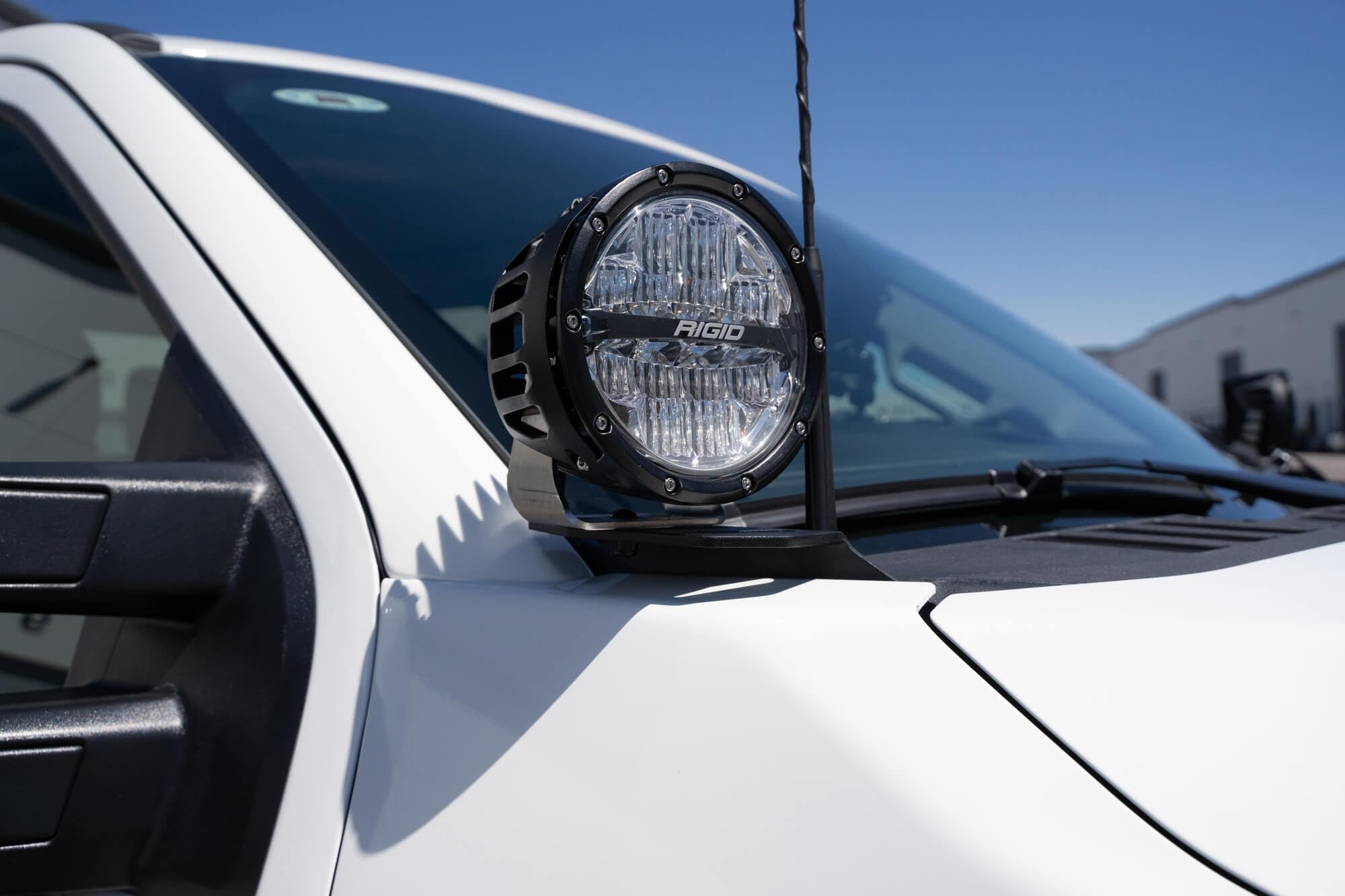Ditch Light Brackets Addictive Desert Designs for The 2023-2024 Ford F-250 & F-350 | Mounts up to 6” LED Light Pods | Driver/Passenger Side Pair | Installs to Hood Hinge | Made in The USA