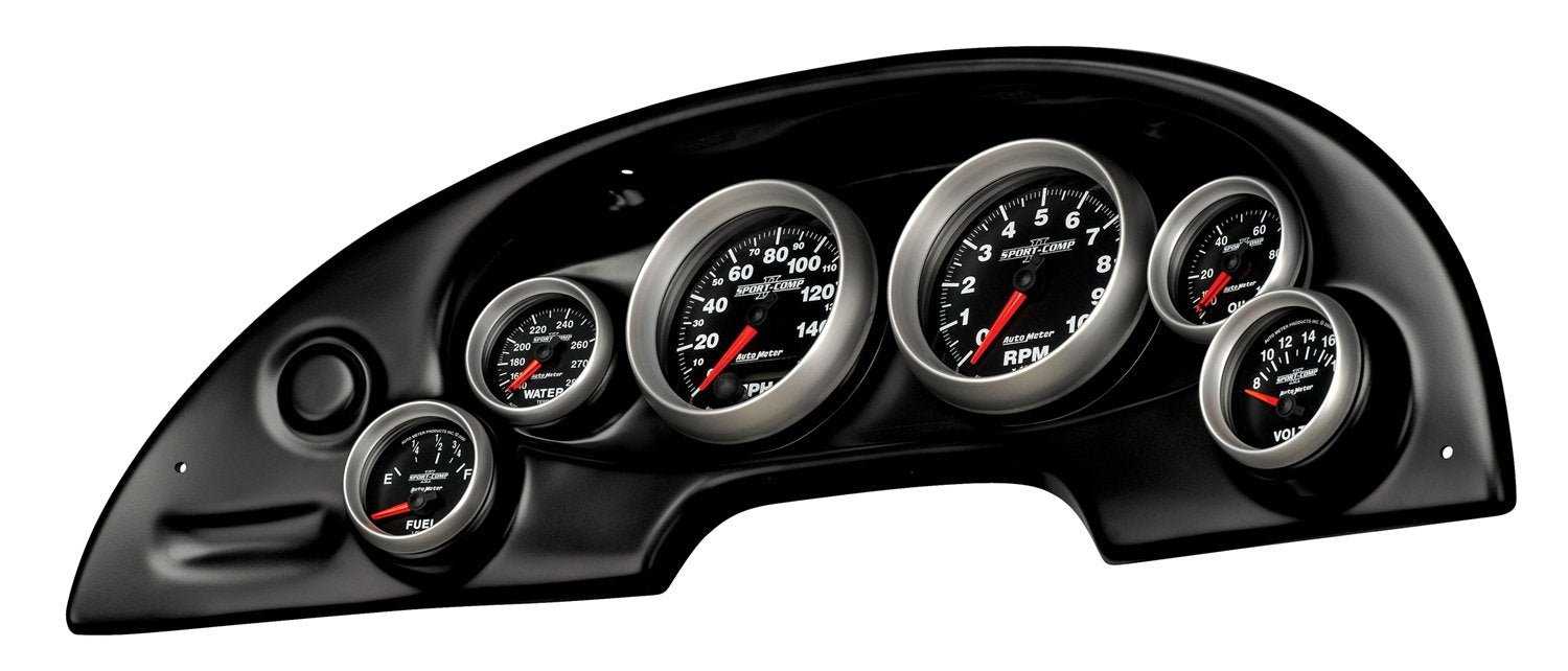 Combination Auto Meter Black Race Panel 10008