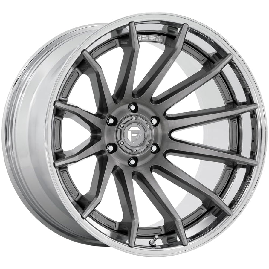 FC403 BURN FUEL OFF-ROAD 22X10 6X5.5 4.79-18mm PLATINUM WITH CHROME LIP - FC403AP22106818N