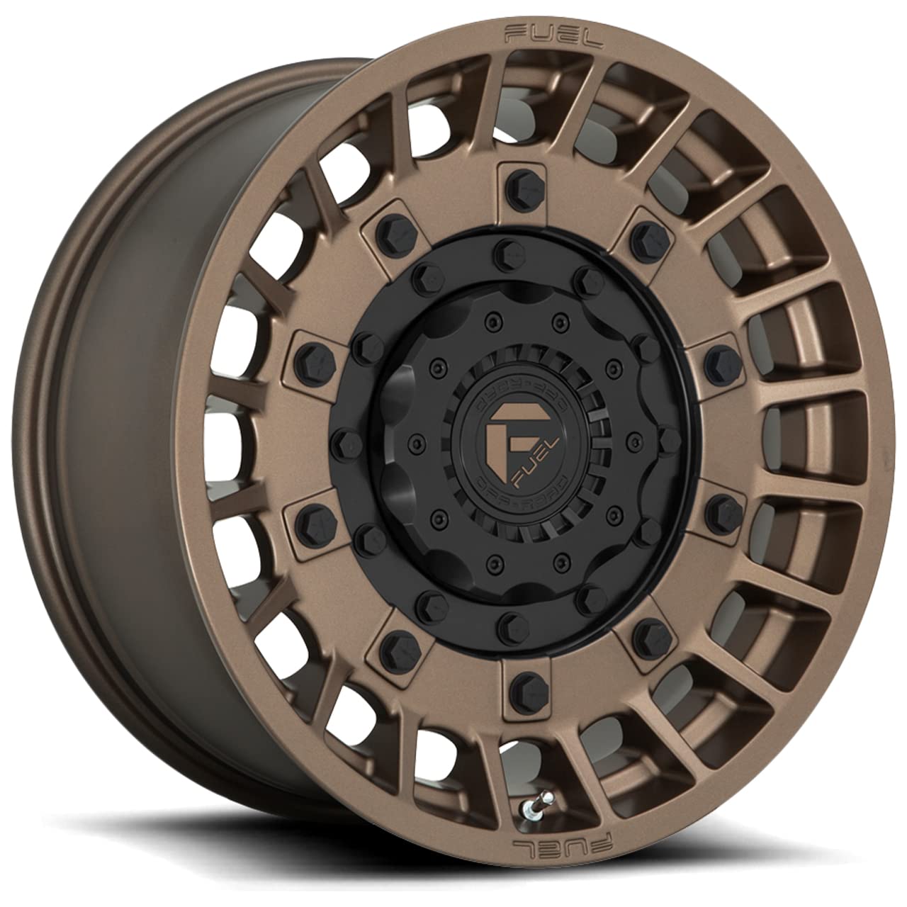 D725 MILITIA FUEL OFF-ROAD 20X10, 5X4.5/5.0, 4.79, -18mm MATTE BRONZE & BLACK - D72520002647