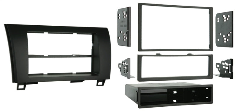 Metra 99-8220 Installation Kit for Single/Double DIN, 2007-2009 Toyota Tundra/Sequoia, Standard Black