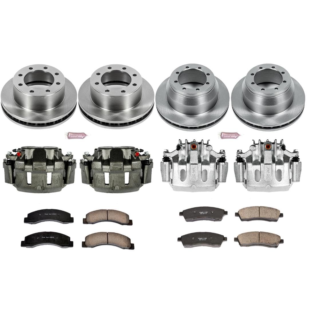 Power Stop 1-Click KCOE1907 Autospecialty Brake Kit with Calipers For Ford F-350 Super Duty 1999-2000 [Model Specific]