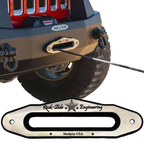 Aluminum Fairlead Rock Slide Engineering fits RSE Front Bumpers & All Front Bumpers with Fairlead Access, RSEFL