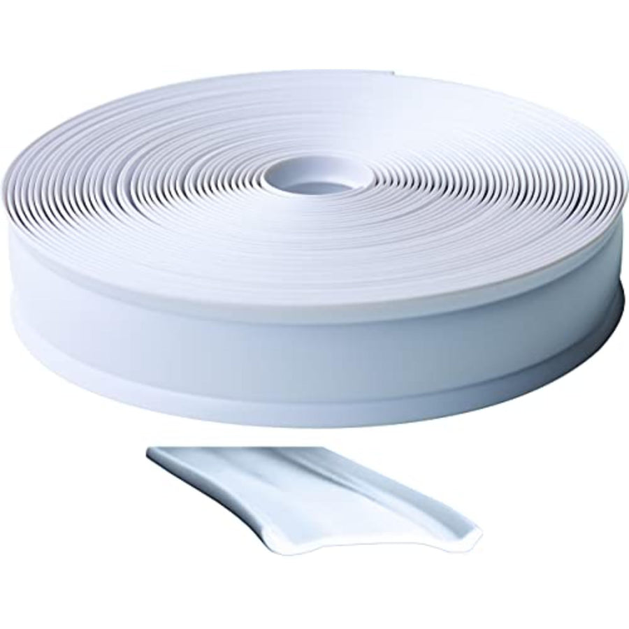 1 Inch Wide RV Designer Vinyl Trim Insert for RVs - Flexible Molding, Exterior Use, and Roof Edge Molding - Ideal for Travel Trailers and Campers, Heavy Duty, 25 Foot Roll, White